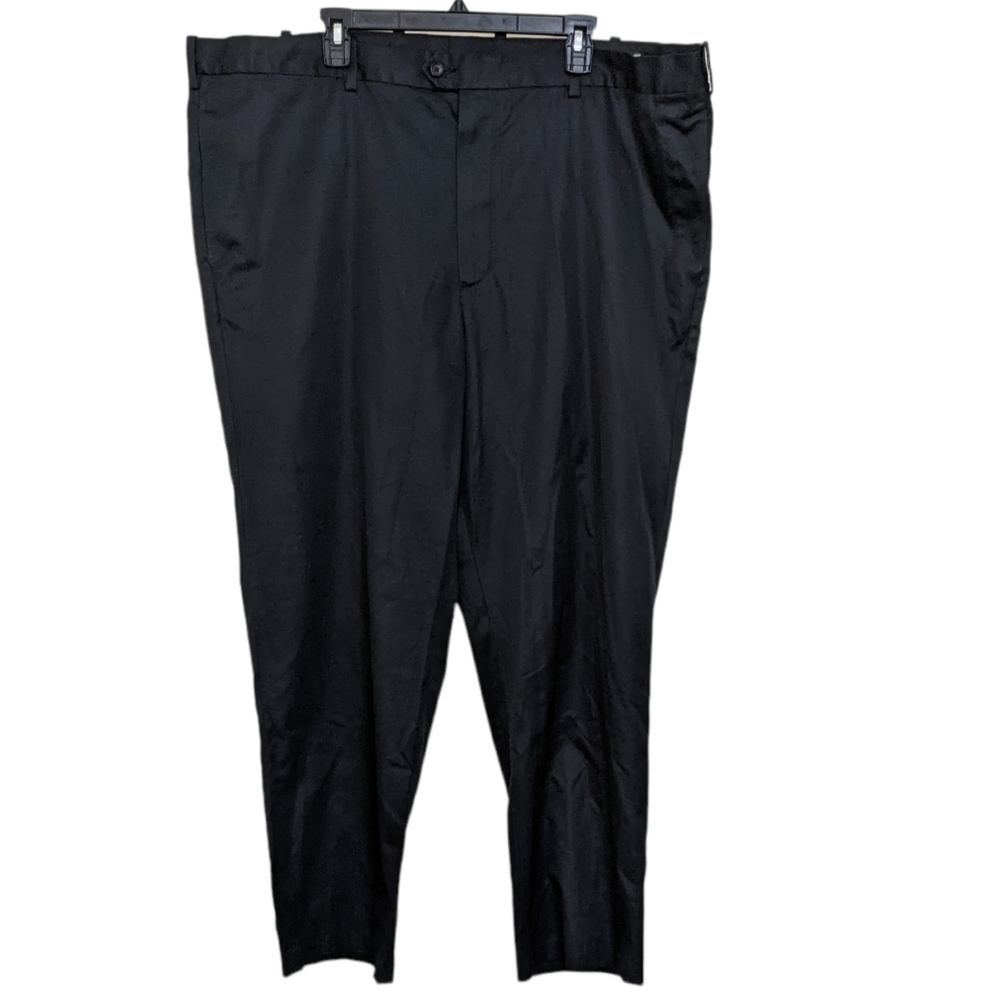 Nordstrom Men's Shop Classic Supima Cotton Flat Front Trousers 46X30